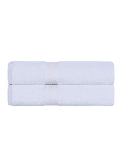 Turkish Cotton Ultra-Plush 2-Piece Bath Towel Set, Towels for Shower, Bathroom, Home Essentials, Spa, Guest/Master Bath, Airbnb, Apartment, Adults and Kids, Soft Quick Drying, White