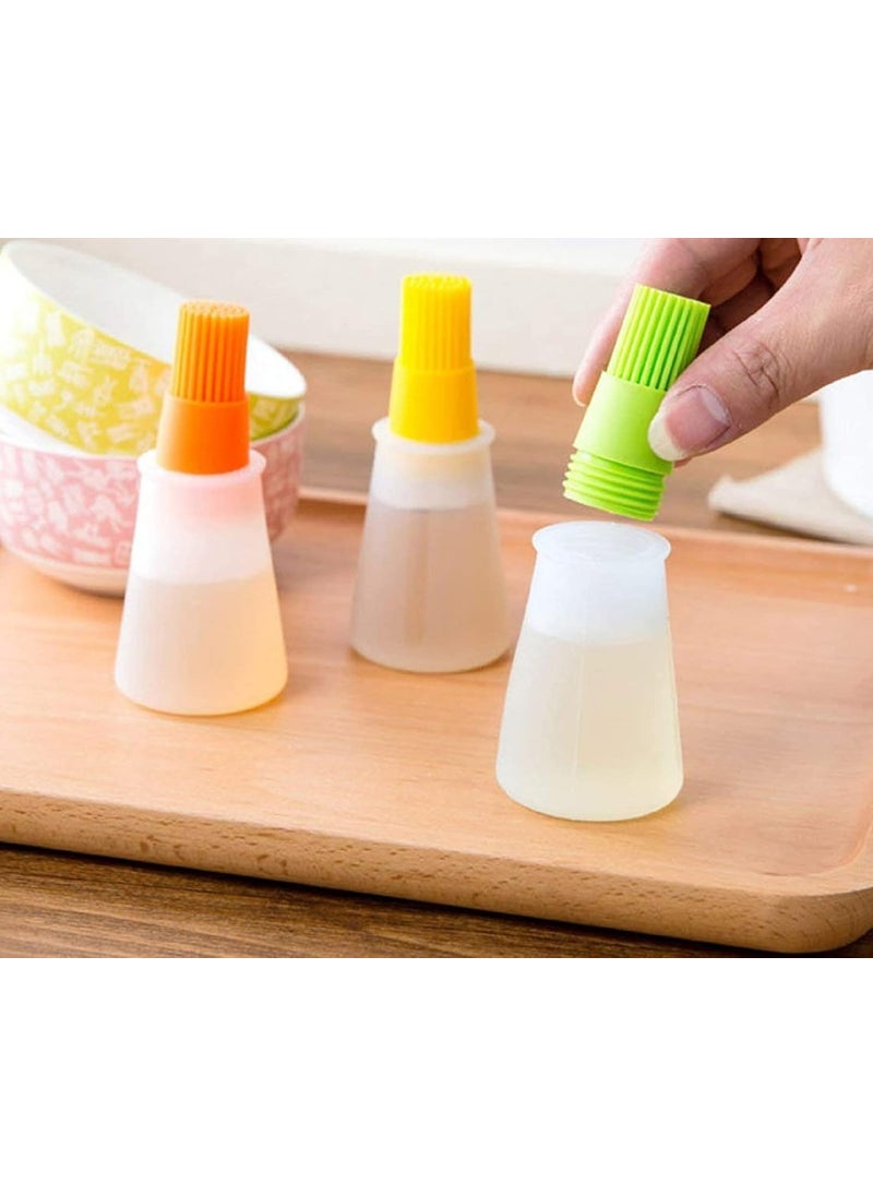 SBA PRIME sbaprime Multicolor Oil Brush Silicone Cooking Oil Bottle  - Image 2