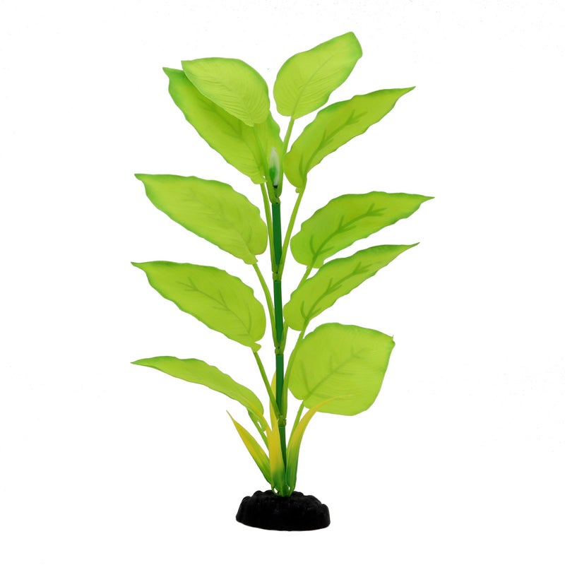 DVHEY 2-Pack 12 Inch Aquarium Silk Aquarium Plants, Artificial Plastic Plant for Small Tank, Goldfish, Fish Hides (Light Green, 12 Inch) - Image 2