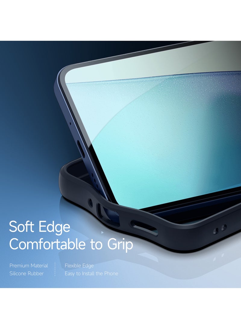 دوكس دوتشيز جراب ايمو دوكس دوكيس شفاف مضاد للاصفرار [غطاء خلفي صلب من البولي كربونات ومن السيلكون ] جراب واقٍ مقاوم للصدمات متوافق مع Redmi 14C /Redmi 14R/ Poco C75 4G (أسود) - Image 3