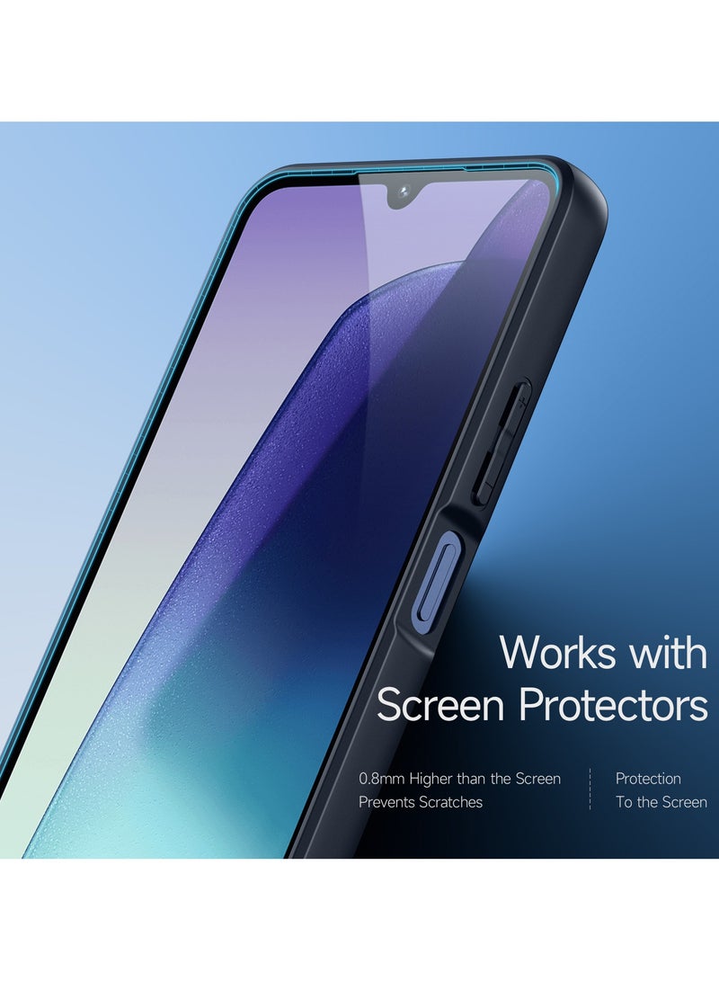 دوكس دوتشيز جراب ايمو دوكس دوكيس شفاف مضاد للاصفرار [غطاء خلفي صلب من البولي كربونات ومن السيلكون ] جراب واقٍ مقاوم للصدمات متوافق مع Redmi 14C /Redmi 14R/ Poco C75 4G (أسود) - Image 4