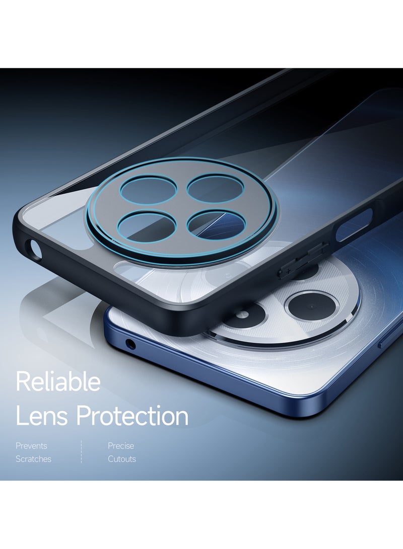 دوكس دوتشيز جراب ايمو دوكس دوكيس شفاف مضاد للاصفرار [غطاء خلفي صلب من البولي كربونات ومن السيلكون ] جراب واقٍ مقاوم للصدمات متوافق مع Redmi 14C /Redmi 14R/ Poco C75 4G (أسود) - Image 5