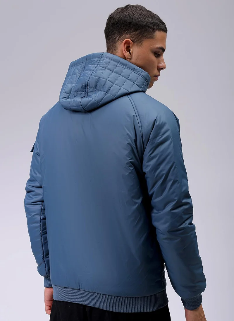 The Indian Garage Co Men Slim Fit Solid Puffer Jackets