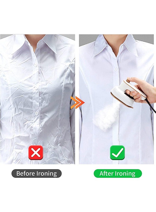 Arabest Portable Mini Iron, Handheld Steamer Iron for Clothes, 180° Rotatable Professional Garment Steamer, Mini Handheld Iron Support Dry And Wet Ironing for Home Business Travel - Image 3