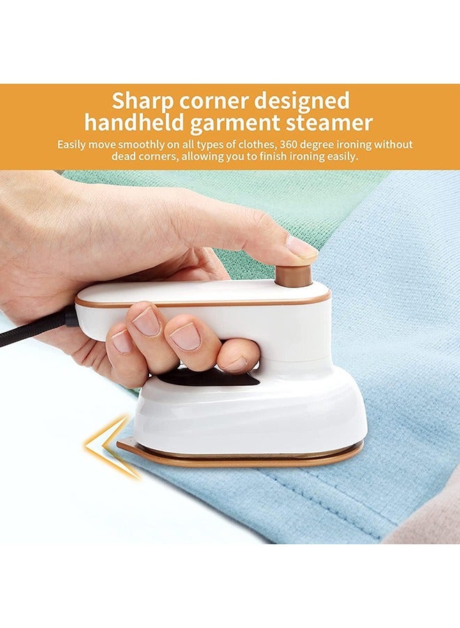 Arabest Portable Mini Iron, Handheld Steamer Iron for Clothes, 180° Rotatable Professional Garment Steamer, Mini Handheld Iron Support Dry And Wet Ironing for Home Business Travel - Image 5