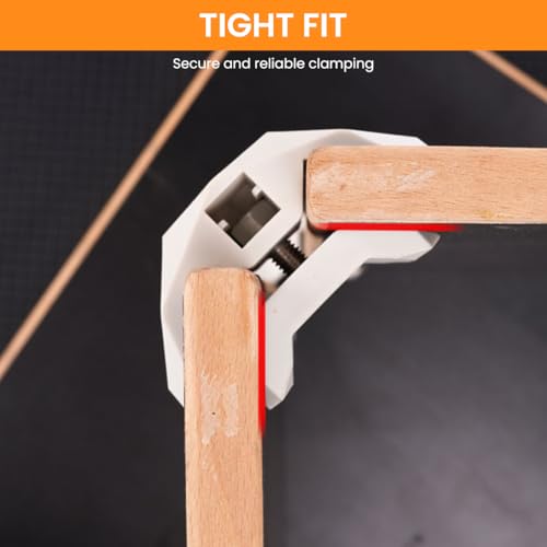 Serplex® 4Pcs Furniture Frame Joints with Removable Support Retainers - 90-Degree Nylon Furniture Connector Brackets and Quick-Release Brackets Compatible with Wooden Cabinet Shelf Box Panel Assembly - Image 3