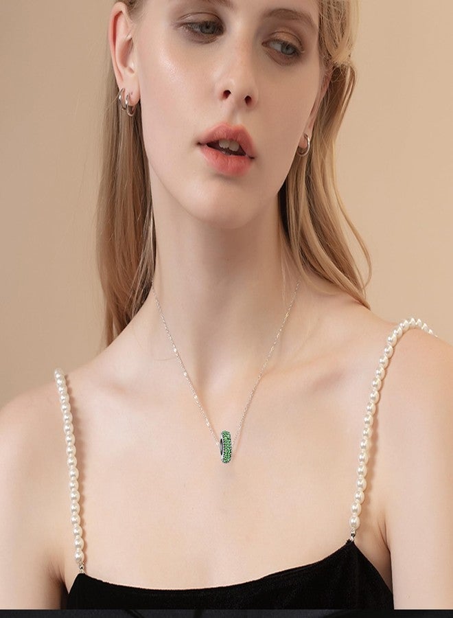 QeenseKc خرزة فاصلة مرصعة بأحجار كريمة من QeenseKc، هدية مثالية لأعياد الميلاد، مناسبة لأساور باندورا. خرزة فاصلة مرصعة بأحجار كريمة، هدية مثالية لأعياد الميلاد، مناسبة لأساور باندورا. - Image 2