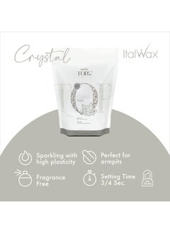 ItalWax Top Line Crystal - 750g / 1.65lb - Hard wax beads for hair removal - Unscented - Synthetic formulation ideal for sensitive skins - Recommended for Bikini Area and Armpits  - Image 3