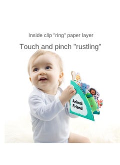 Y&D Cross-border Ringing Paper Tearing Books Can Bite Enlightenment Infant Cloth Books Early Education 0-1 Years Old Baby 3-6 Months Educational Toys-Marine Animals  - Image 4