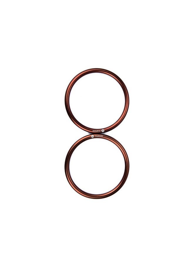 TOPIND 3" Large Size Aluminium Baby Sling Rings for Baby Carriers & Slings of 2 pcs (Brown) - Image 1