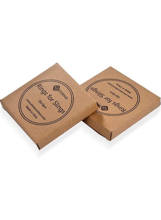 TOPIND 3" Large Size Aluminium Baby Sling Rings for Baby Carriers & Slings of 2 pcs (Brown) - Image 5