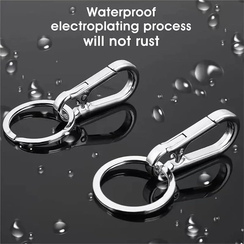 Silver Key Ring Clip 20pcs Multi Functional Anti Lost Car Motorcycle Keychain - Image 4