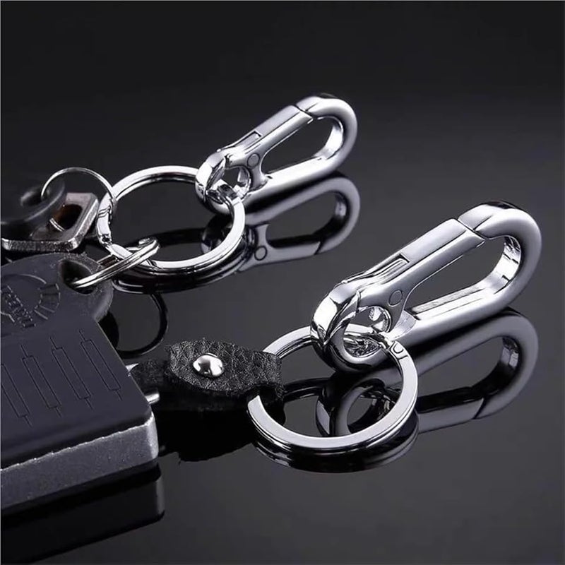 Silver Key Ring Clip 20pcs Multi Functional Anti Lost Car Motorcycle Keychain - Image 5