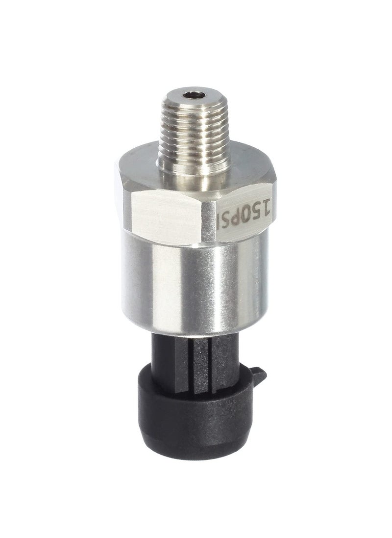 AUTEX AUTEX 150 Psi Pressure Transducer/Sender/Sensor with Connector Harness 150/200 Psi Stainless Steel 1/8”-27 NPT Pressure Transducer Sensor Compatible With Oil, Fuel, Air, Water  - Image 3