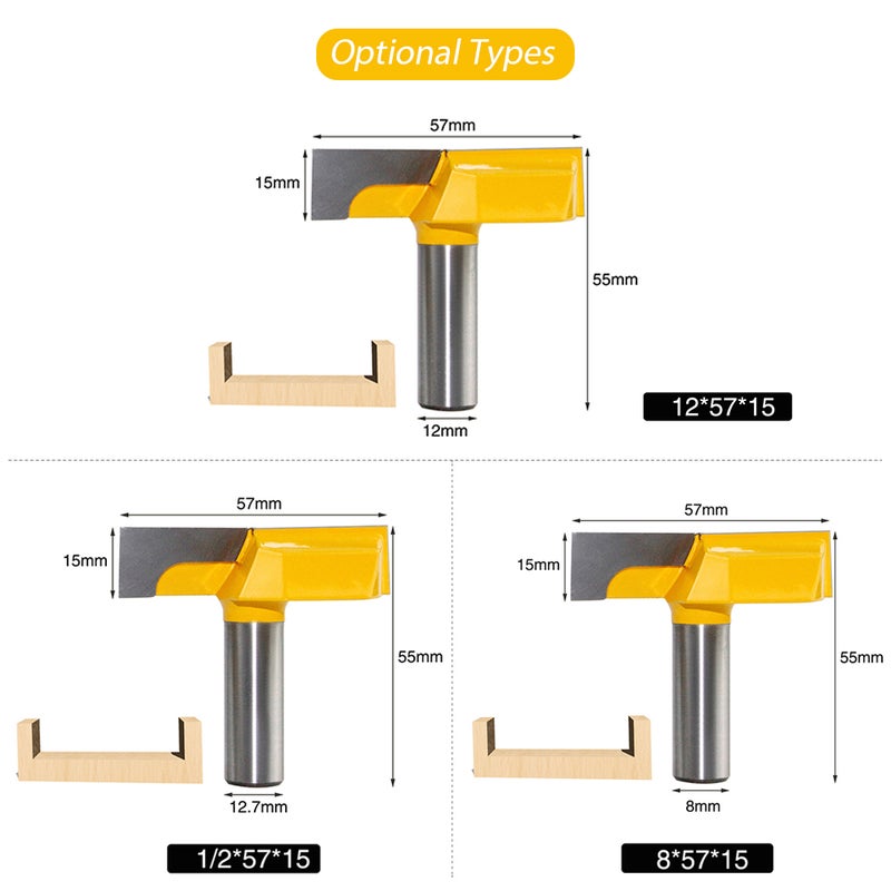 1PC Cleaning Bottom Router Bit Surface Planing Router Bits Portable - Image 4