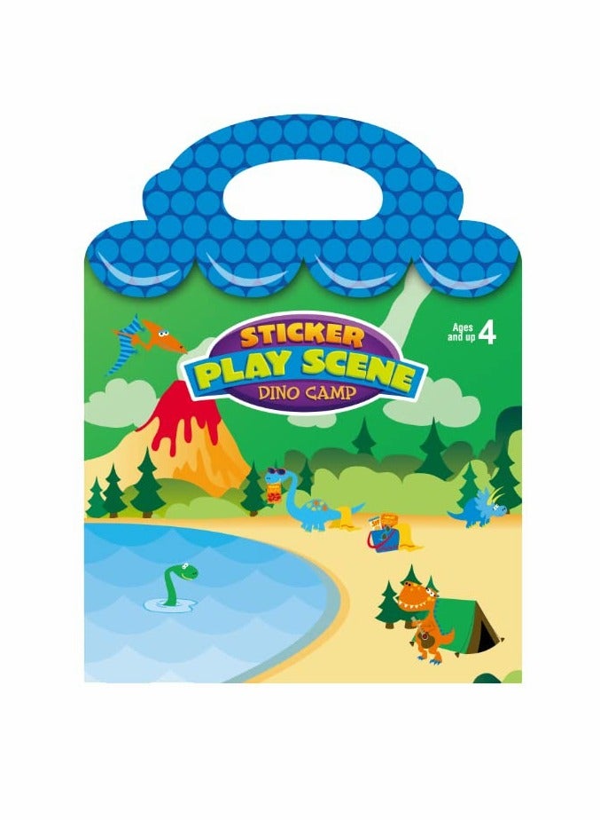 SYOSI 2pcs Reusable Sticker Books for Kids Children Scene Stickers DIY Hand on Puzzle Cartoon Animal Learning Cognition Toys Gift Dino Camp Under the Sea - Image 5