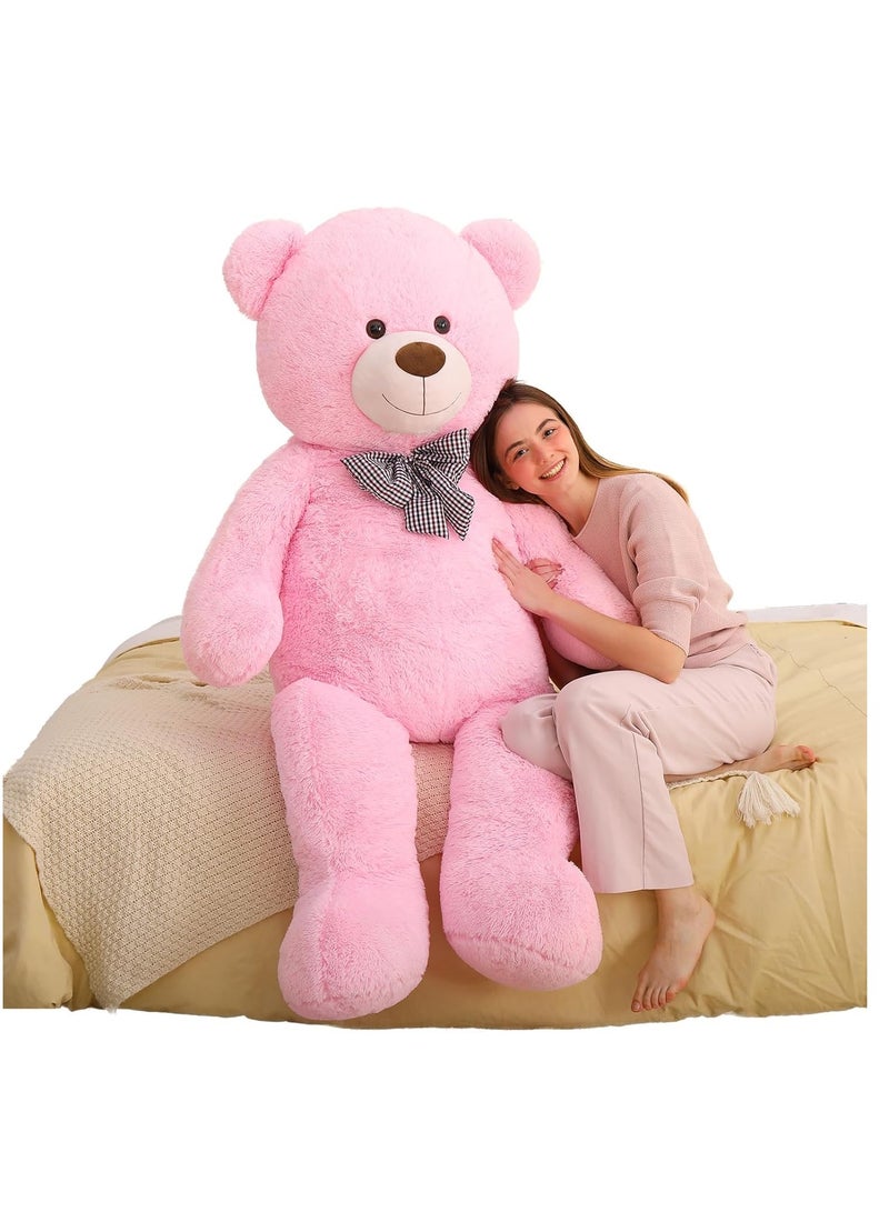 YelaJoy Giant Teddy Bear 5.3 Feet, Cuddly Big Teddy Bear Stuffed Animal 63", Pink Teddy Bear Plush Gift Decoration for Baby Shower,Party, Birthday etc (Pink) - Image 1