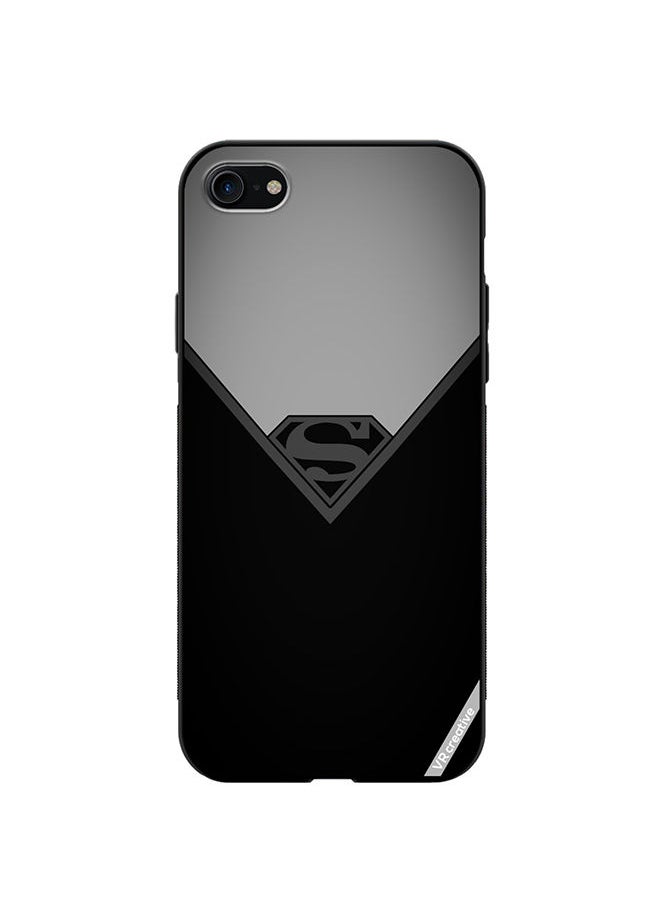 VR CREATIVE Protective Case Cover For Apple iPhone SE (2022) Simple Superman Design Multicolour  - Image 1
