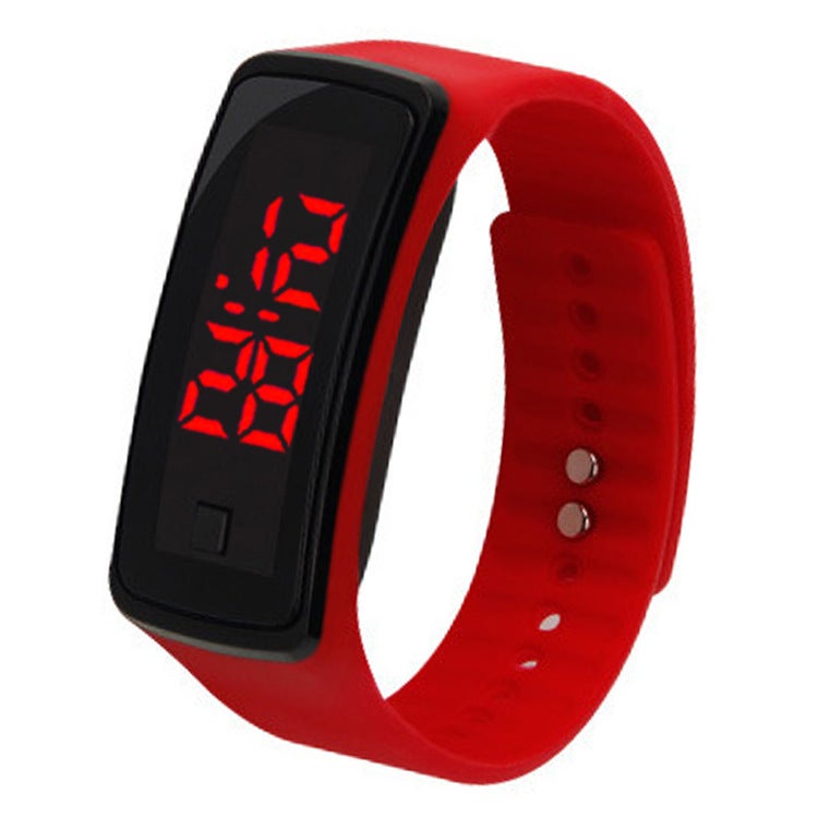 Stylish Sports LED Wristwatch Unisex Red 