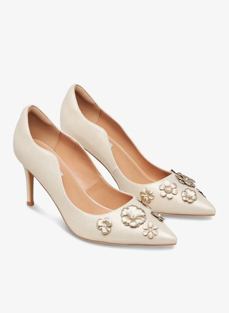 ELLE Women Floral Embellished Stiletto Heel Shoes Ramadan Collection