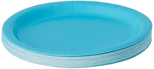 Creative Converting 7 Solid Bermuda Blue Luncheon Paper Plates 24pcs