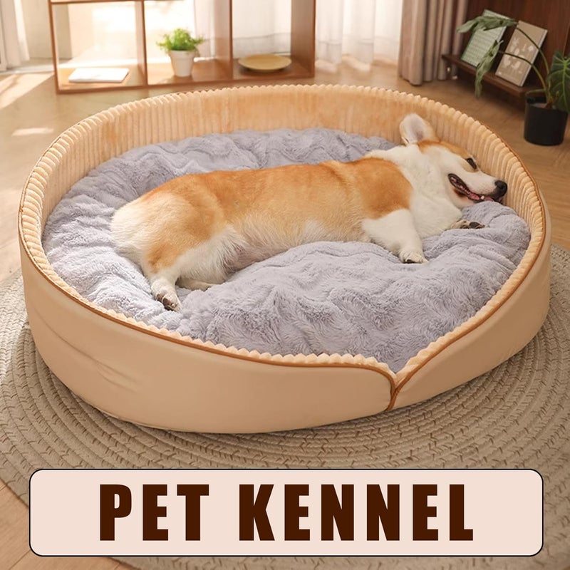 Peiiwdc Pet Bed Nest for Dogs and Cats Dog Sofa Furry Luxurious Couch Cushion Multiple Size Comfortable Dog - Image 2
