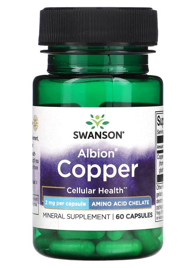 Albion Copper 2 mg 60 Capsules