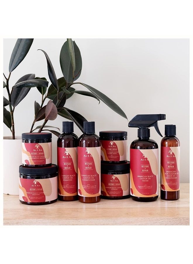 As I Am ماء As Am JBCO - 16 أونصة - مقوي تجعيد نانو - يرطب ويفك التشابك - مضاد للتجاعيد - يزيد من قوة الألياف - غني بزيت الخروع الأسود الجامايكي، فيتامين C، وفيتامين E - Image 4