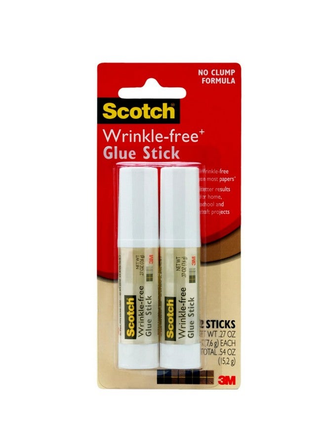 3M Scotch Wrinkle-free Glue Sticks 6008WF-2, 2 Pack, .27 oz (7.65 g) Each, 36.00 per case - Image 1