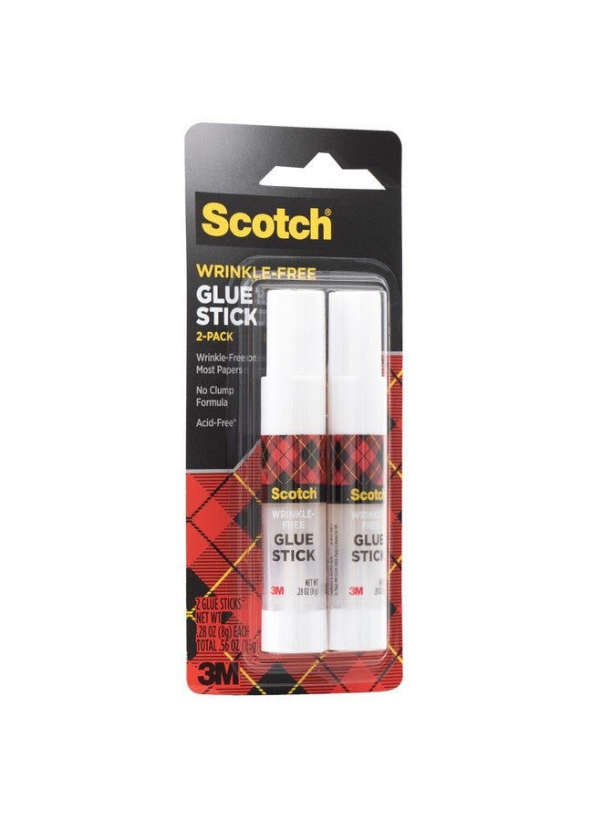 3M Scotch Wrinkle-free Glue Sticks 6008WF-2, 2 Pack, .27 oz (7.65 g) Each, 36.00 per case - Image 2