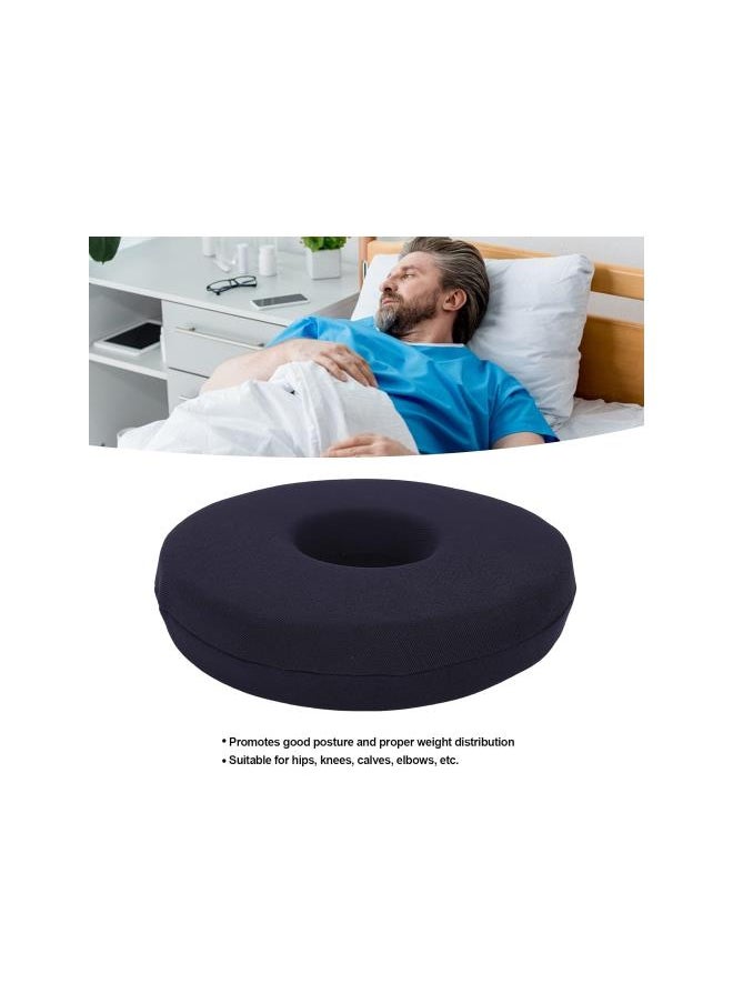 Generic - Donut Pillow for Tailbone Pain Relief Cushion, Bed Sore Decubitus Pain Relief Seat Cushion, Hemorrhoid Pillows for Bedridden Patient Elderly Black 25cm (1 pcs) - Image 1