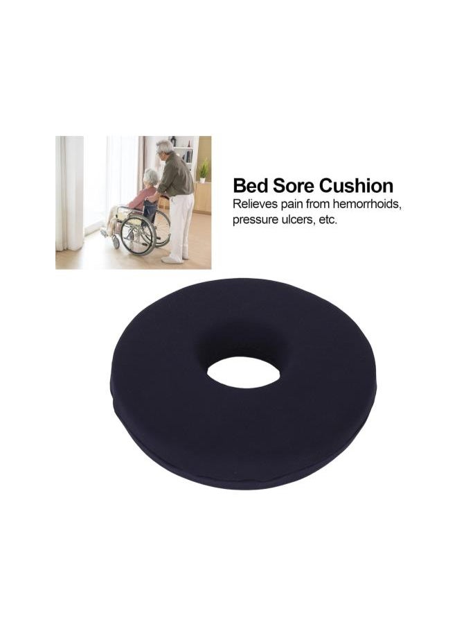 Generic - Donut Pillow for Tailbone Pain Relief Cushion, Bed Sore Decubitus Pain Relief Seat Cushion, Hemorrhoid Pillows for Bedridden Patient Elderly Black 25cm (1 pcs) - Image 1