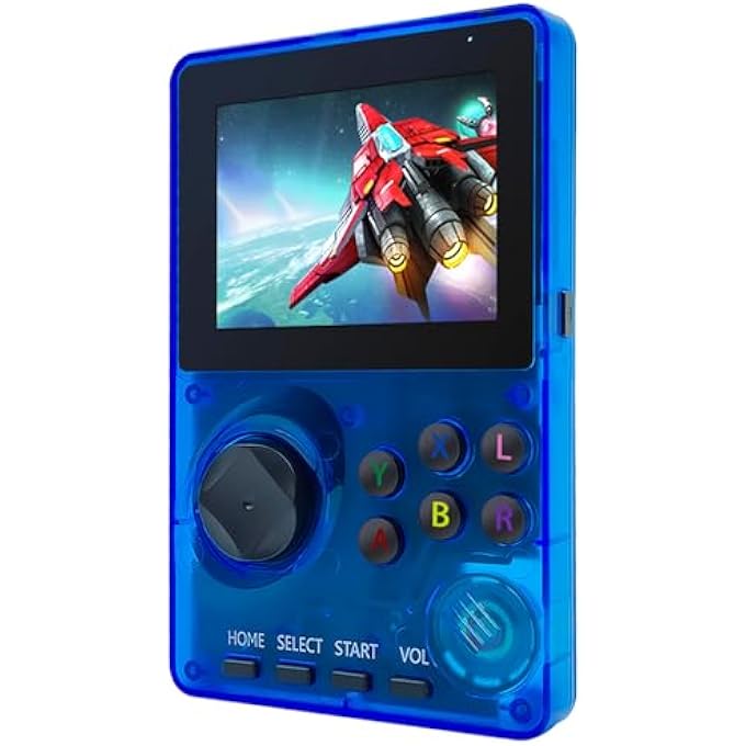 RETRO HANDHELD GAME CONSOLE PRE-LOADED 100 16-BIT GAMES, TRAVEL-FRIENDLY VIDEO GAMING CONSOLE WITH 2.8" COLOR SCREEN, RECHARGEABLE BATTERY, HAND HELD GAME CONSOLE FOR BOY GIRL (BLUE) - Image 1