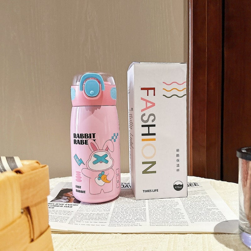 Children'S Vacuum Cup 316 Stainless Steel High-Looking Straw Cup Cute Student Cartoon Gift Portable School Cup - Image 5