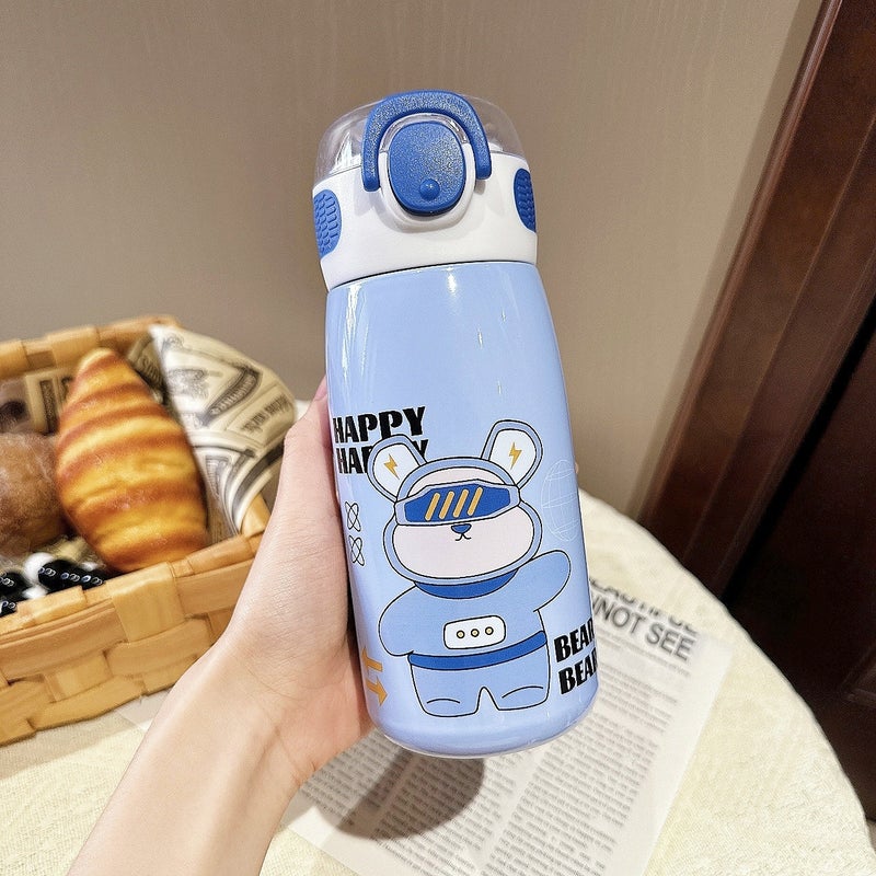 Children'S Vacuum Cup 316 Stainless Steel High-Looking Straw Cup Cute Student Cartoon Gift Portable School Cup - Image 1