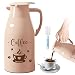 Teeloray 68 oz Hot Drink Dispenser Coffee Bar Accessories Cocoa Drink Dispenser for Keeping Hot Chocolate Bar Supplies Large Thermal Coffee Carafe for Cocoa Chocolate Tea and Water Winter Party Supplies - Image 2