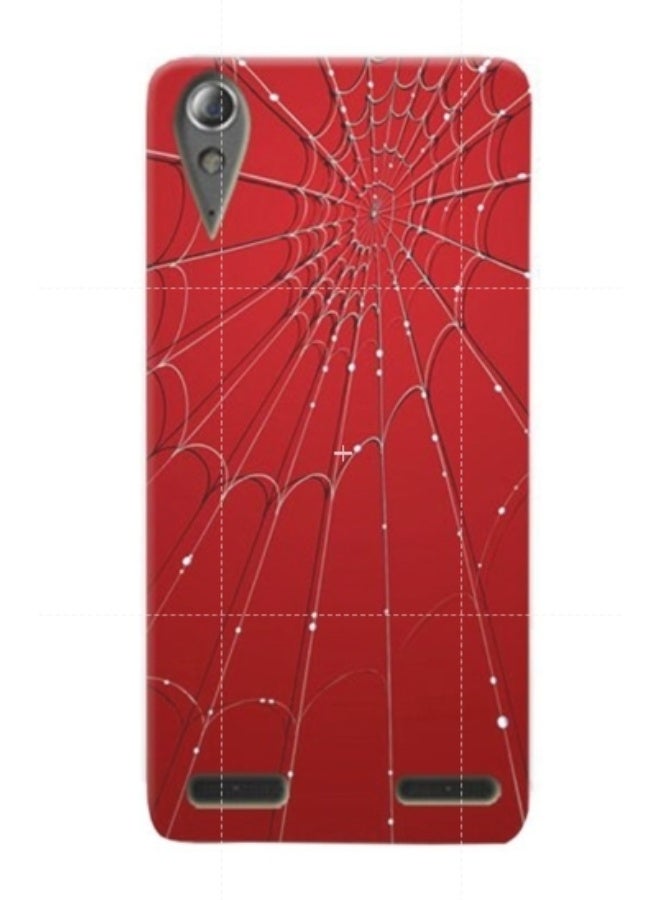 غطاء حماية واقٍ بنقش شبكة العنكبوت لهاتف لينوفو K3 أحمر