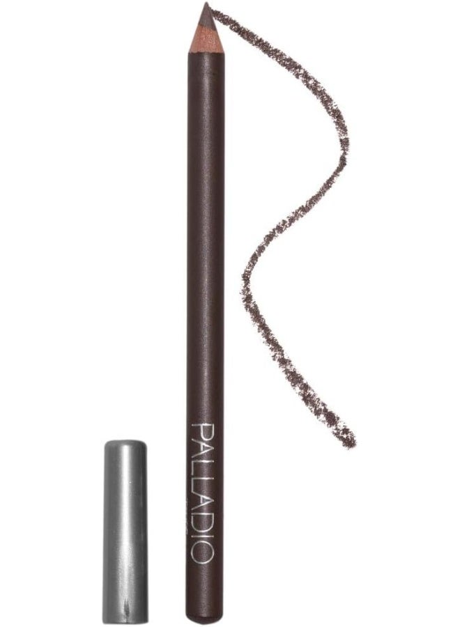 PALLADIO Wooden Eyeliner Pencil, Thin Pencil Shape, Easy Application, Firm Yet Smooth Formula, Perfectly Outlined Eyes, Contour And Line, Long Lasting, Rich Pigment, Taupe - Image 1