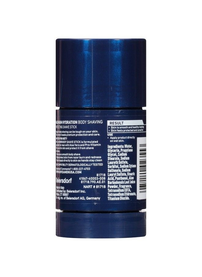 Maximum Hydration Shave Stick Body Protecting For Smooth Shaving 2.5 Oz