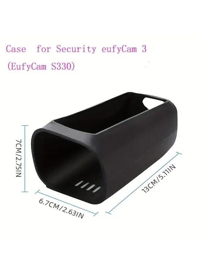 غلاف السيليكون الواقي الأسود لكاميرا الأمان Eufycam 3 S330 - Image 2