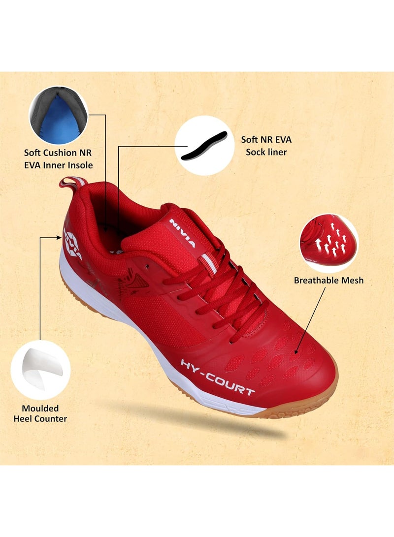 نيفيا حذاء نيفيا HY-Court 2.1 للرجال – أحذية ملاعب غير مسببة للعلامات للبادمنتون والبادل والبيكلبول | شبك قابل للتهوية | قبضة قوية وراحة عالية - Image 4