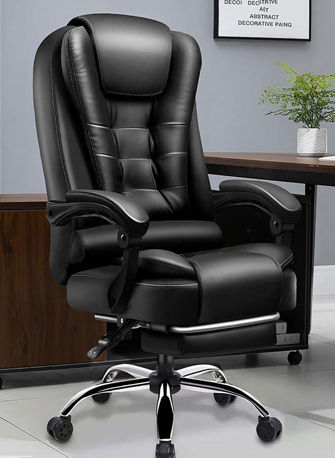 Office Chair Reclining Computer Desk Chairs with Footrest Ergonomic Computer Gaming Chair Leather Executive Office Chair Big and Tall Office Massage Chair Home Office Chair