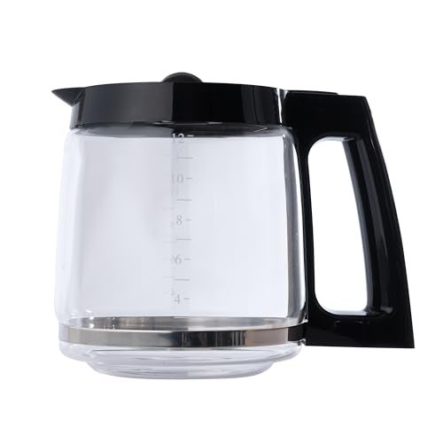 MRX Solutions Replacement 12-Cup Glass Carafe for Cuisinart Coffee Maker (fits DCC-1200PRC CHW-12, CHW-12P1, DCC-1100BK, DCC-1200, DCC-2650, DGB-550BK, DGB-550BK1 DGB-625BC, DGB-700BC, SS-12) - Image 2