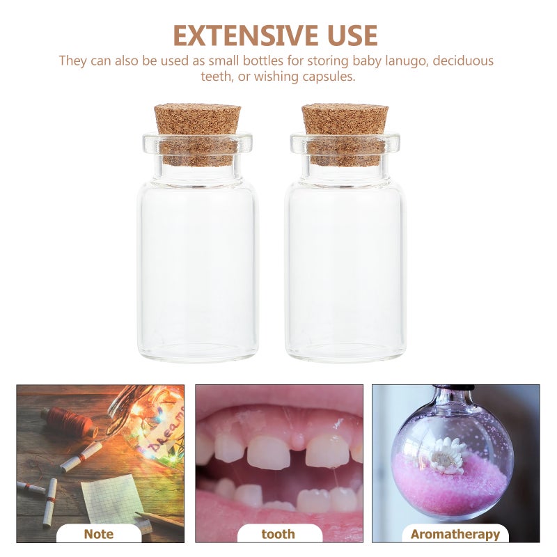 30pcs DIY Wishing Transparent Drift Bottles Jars with Wood Stoppers - Image 5