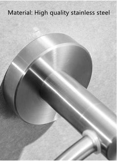 Kutis 1-Piece Ring Towel Holder Stainless Steel Towel Bar Bathroom Towel Rack Silver 16.5x5.5 Centimeter  - Image 4
