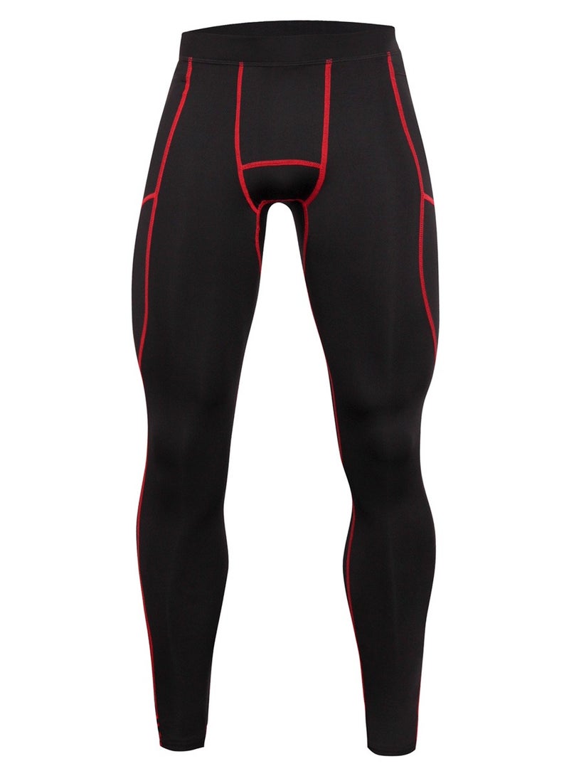 Loquat Men Quick Dry Breathable Sports Pants Red  - Image 1