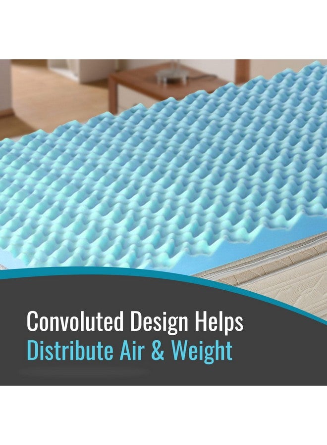 DMI DMI Foam Bed Topper, Hospital Bed Pad, Foam Bed Pad, Blue, Made in the USA, 33 by 72 by 4 Inches  - Image 2