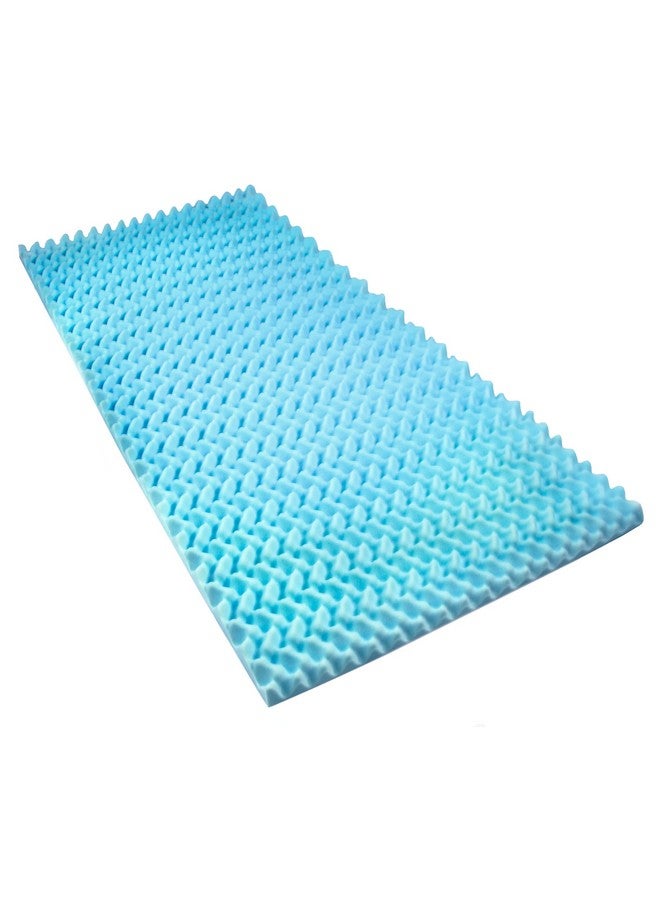 DMI DMI Foam Bed Topper, Hospital Bed Pad, Foam Bed Pad, Blue, Made in the USA, 33 by 72 by 4 Inches  - Image 1
