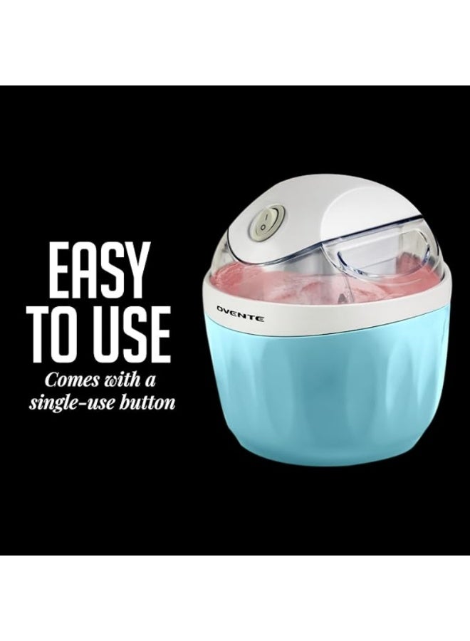 M MIAOYAN This electric ice cream maker, equipped with an easy lock, makes healthy homemade frozen yogurt, sorbet, and gelato. A mini kitchen appliance, it's the perfect choice for summer desserts for kids. - Image 3