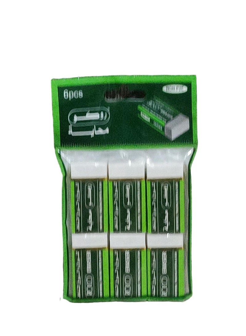 روكو مجموعة محايات من 6 قطع أبيض - Image 1